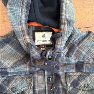 Legendary Whitetails Green and Brown Plaid Hooded Jacket